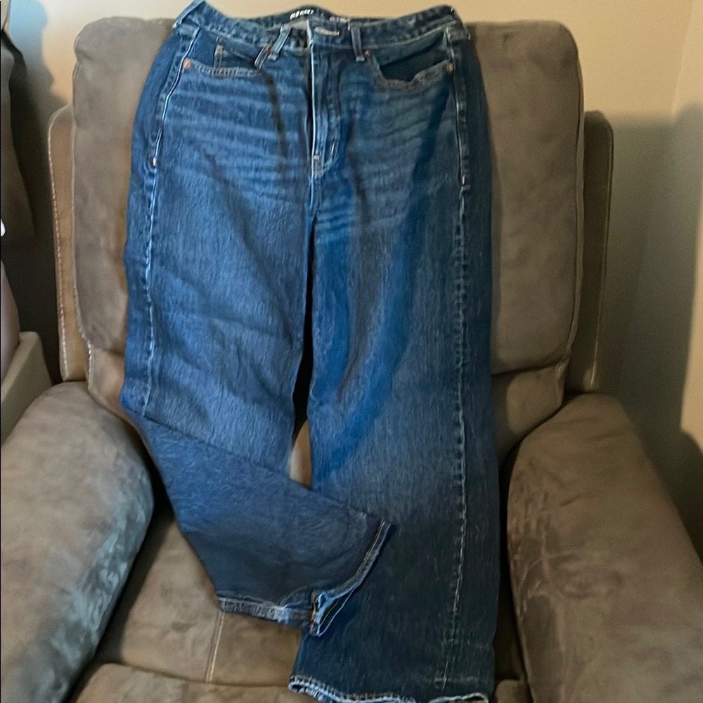 Old Navy Blue Straight Leg Jeans Classic Denim